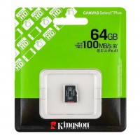 Карта Пам'яті Kingston Canvas Select Plus Gen3 microSDXC (UHS-1) 64gb 10 Class