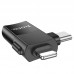 Перехідник Hoco UA17 iP male/Type-C male to USB female two-in-one Перехідник Hoco UA17 iP male/Type-C male to USB female two-in-one