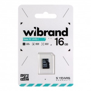 Карта Пам'яті Wibrand MicroSDHC 16gb UHS-1 10 Class Карта Пам'яті Wibrand MicroSDHC 16gb UHS-1 10 Class