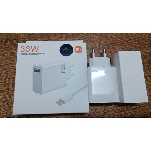 Мережевий Зарядний Пристрій Xiaomi 33W+USB to Type-C 1:1