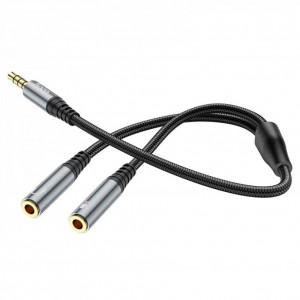 Кабель Audio Splitter Hoco UPA21 2-in-1 3.5 male to 2 female Кабель Audio Splitter Hoco UPA21 2-in-1 3.5 male to 2 female