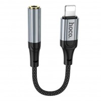 Перехідник Hoco LS36A iP to AUX 3.5mm (Female) 12cm Перехідник Hoco LS36A iP to AUX 3.5mm (Female) 12cm