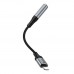 Перехідник Hoco LS36A iP to AUX 3.5mm (Female) 12cm Перехідник Hoco LS36A iP to AUX 3.5mm (Female) 12cm