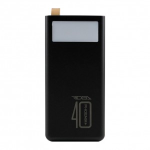 Універсальна Мобільна Батарея Power Bank Ridea RP-D40L+ Phoenix40+ PD/QC 3.0 20W digital display + lamp 40000 mAh