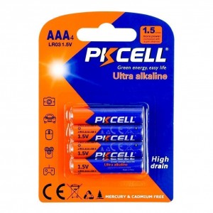 Батарейки PKCELL 1.5V AAA/LR03, 4 шт блiстер Батарейки PKCELL 1.5V AAA/LR03, 4 шт блiстер