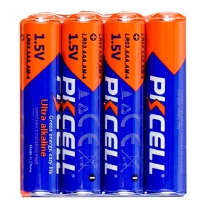 Батарейки PKCELL 1.5V AAA/LR03, 4 штуки shrink (PC/LR03-4S) Батарейки PKCELL 1.5V AAA/LR03, 4 штуки shrink (PC/LR03-4S)