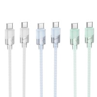 Кабель USB Hoco U132 60W Type-C to Type-C 1.2m М'ята упаковка