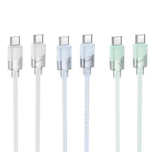 Кабель USB Hoco U132 60W Type-C to Type-C 1.2m М'ята упаковка