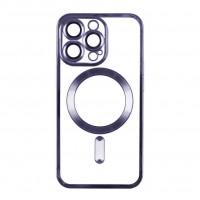 Чохол TPU Metallic Full Camera with Magsafe для iPhone 15 М'ята упаковка
