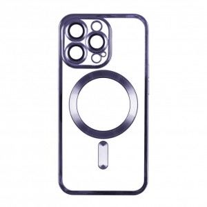 Чохол TPU Metallic Full Camera with Magsafe для iPhone 15 М'ята упаковка