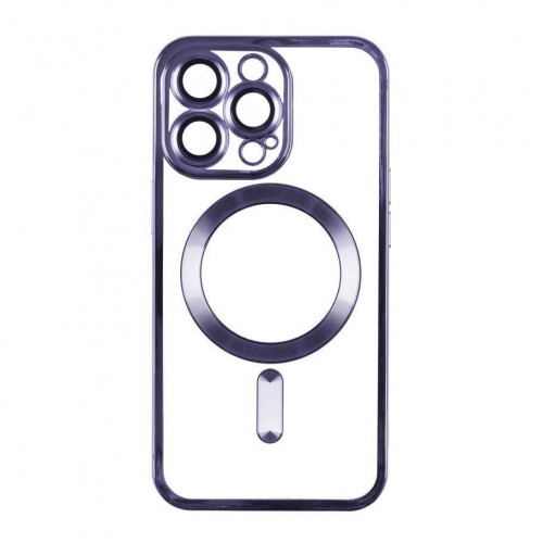 Чохол TPU Metallic Full Camera with Magsafe для iPhone 15 М'ята упаковка