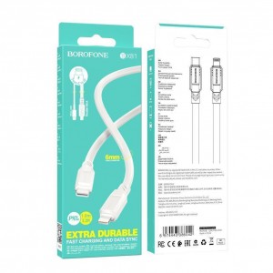 Кабель USB Borofone BX81 PD Type-C to Lightning М'ята упаковка Кабель USB Borofone BX81 PD Type-C to Lightning М'ята упаковка