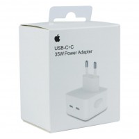 Мережевий Зарядний Пристрій Apple Dual type-C port 35W 1:1 Мережевий Зарядний Пристрій Apple Dual type-C port 35W 1:1