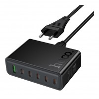 Мережевий Зарядний Пристрій Hoco C152A 1USB/5Type-C QC/PD 70W М'ята упаковка