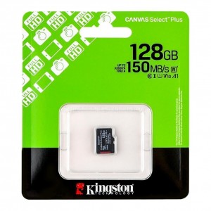 Карта Пам'яті Kingston Canvas Select Plus Gen3 microSDXC (UHS-1) 128gb 10 Class Карта Пам'яті Kingston Canvas Select Plus Gen3 microSDXC (UHS-1) 128gb 10 Class