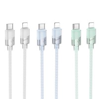 Кабель USB Hoco U132 PD27W Type-C to Lightning 1.2m М'ята упаковка