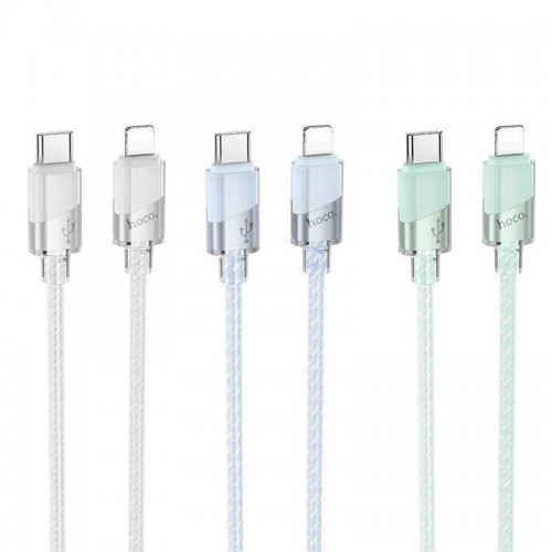 Кабель USB Hoco U132 PD27W Type-C to Lightning 1.2m М'ята упаковка