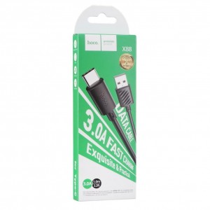 Кабель USB Hoco X88 Gratified Type C 3A М'ята упаковка Кабель USB Hoco X88 Gratified Type C 3A М'ята упаковка