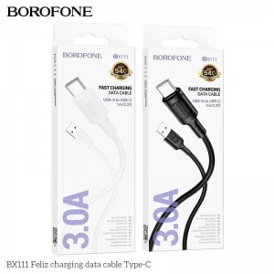 Кабель USB Borofone BX111 Type-C 3A М'ята упаковка Кабель USB Borofone BX111 Type-C 3A М'ята упаковка