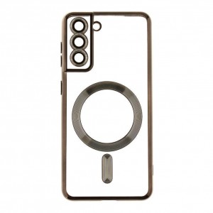 Чохол TPU Metallic Full Camera with Magsafe для Samsung Galaxy S21 5G (G991)
