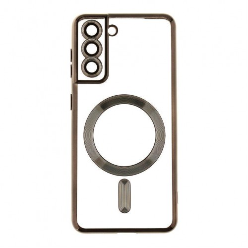 Чохол TPU Metallic Full Camera with Magsafe для Samsung Galaxy S21 5G (G991)