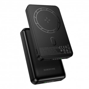 Універсальна Мобільна Батарея Power Bank Borofone BJ82 Dawn magnetic wireless 5000mAh Універсальна Мобільна Батарея Power Bank Borofone BJ82 Dawn magnetic wireless 5000mAh
