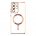 Чохол TPU Metallic Full Camera with Magsafe для Samsung Galaxy S21 Ultra (G998)