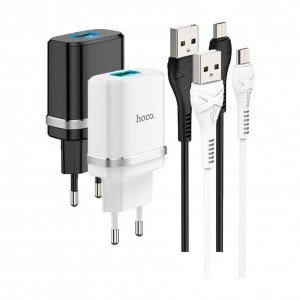 Мережевий Зарядний Пристрій Hoco C12Q QC 3.0 18W Micro