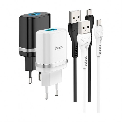 Сетевое Зарядное Устройство Hoco C12Q QC 3.0 Micro