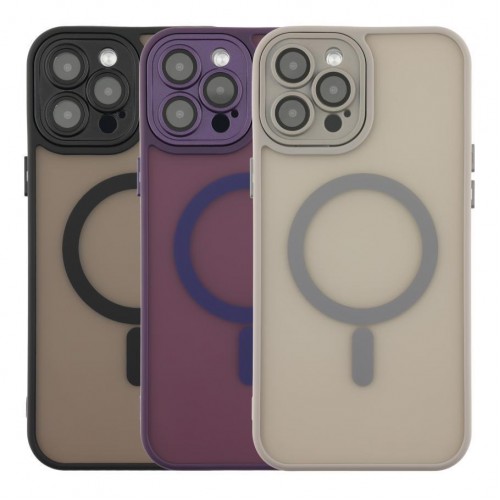Чохол TPU+PC Magnetic Matte Camera Lens with Magsafe для iPhone 12 Pro Max