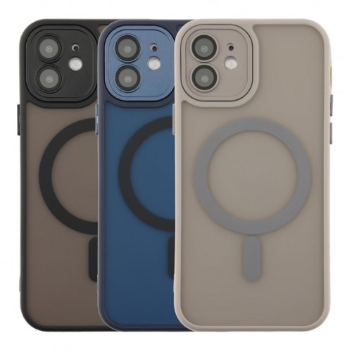 Чохол TPU+PC Magnetic Matte Camera Lens with Magsafe для iPhone 12