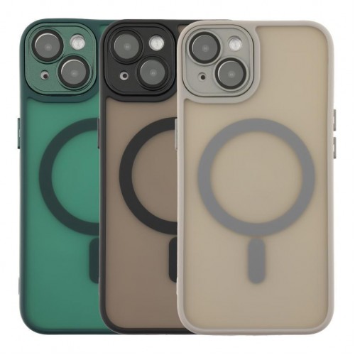 Чохол TPU+PC Magnetic Matte Camera Lens with Magsafe для iPhone 13