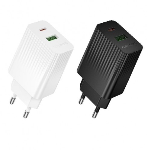 Мережевий Зарядний Пристрій Borofone BAS76A 1USB-C/1USB PD/QC 30W М'ята упаковка