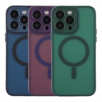 Чохол TPU+PC Magnetic Matte Camera Lens with Magsafe для iPhone 14 Pro Max Чохол TPU+PC Magnetic Matte Camera Lens with Magsafe для iPhone 14 Pro Max