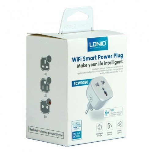Смарт Розетка WiFI Smart Power Plug LDNIO SCW1050 М'ят.упак.