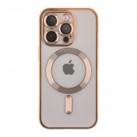 Чохол TPU Metallic Full Camera with Magsafe для iPhone 14 Pro М'ята упаковка
