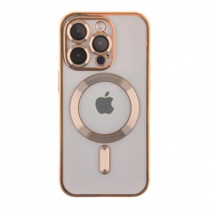 Чохол TPU Metallic Full Camera with Magsafe для iPhone 14 Pro М'ята упаковка