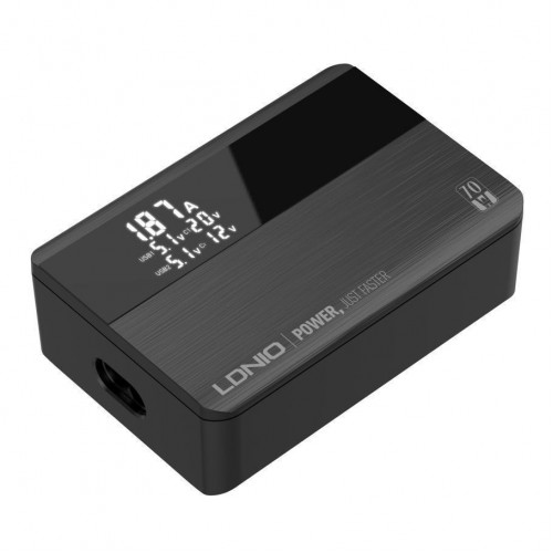 Мережевий Зарядний Пристрій LDNIO A4808Q 65W LED