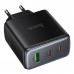Мережевий Зарядний Пристрій Hoco C160A 2USB-C/1USB QC/PD65W