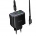 Мережевий Зарядний Пристрій Hoco C158A 1USB-C/1USB QC/PD45W GAN+Type-C to Type-C