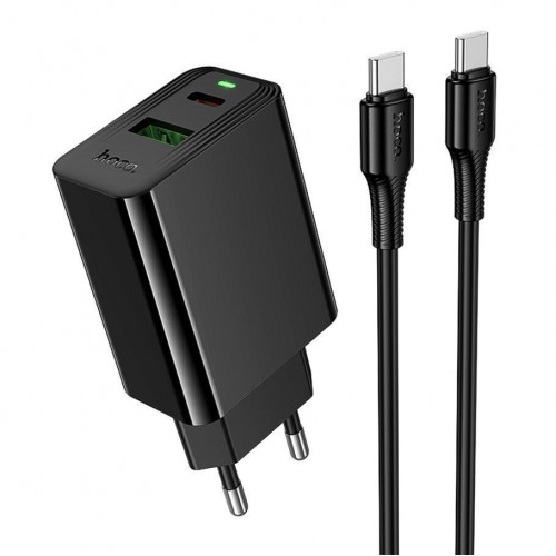 Сетевое Зарядное Устройство Hoco CS95A 1USB/1USB-C QC/PD 30W+Type-C to Type-C