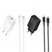Мережевий Зарядний Пристрій Borofone BAS74A 1USB-C/1USB PD/QC 20W+Type-C to Type-C