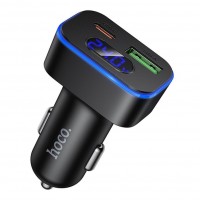 Автомобільний Зарядний Пристрій Hoco Z63B 1USB QC18W/1USB-C PD30W Total 48W Display Автомобільний Зарядний Пристрій Hoco Z63B 1USB QC18W/1USB-C PD30W Total 48W Display