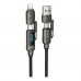 Кабель USB Hoco U152 PD3.1 240W 4-in-1 USB/C to iP/C Led Display 1.2m