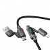 Кабель USB Hoco U152 PD3.1 240W 4-in-1 USB/C to iP/C Led Display 1.2m
