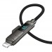 Кабель USB Hoco U152 PD3.1 240W 4-in-1 USB/C to iP/C Led Display 1.2m