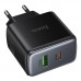 Мережевий Зарядний Пристрій Hoco C158A 1USB-C/1USB QC/PD45W GAN