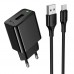 Мережевий Зарядний Пристрій Hoco CS91A 1USB 2.1A+USB to Type-C