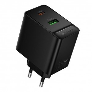 Мережевий Зарядний Пристрій Borofone BAS16A 1USB-C/1USB QC/PD 45W GAN Мережевий Зарядний Пристрій Borofone BAS16A 1USB-C/1USB QC/PD 45W GAN