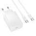 Мережевий Зарядний Пристрій Borofone BAS75A 1USB-C PD/QC 30W+Type-C to Type-C